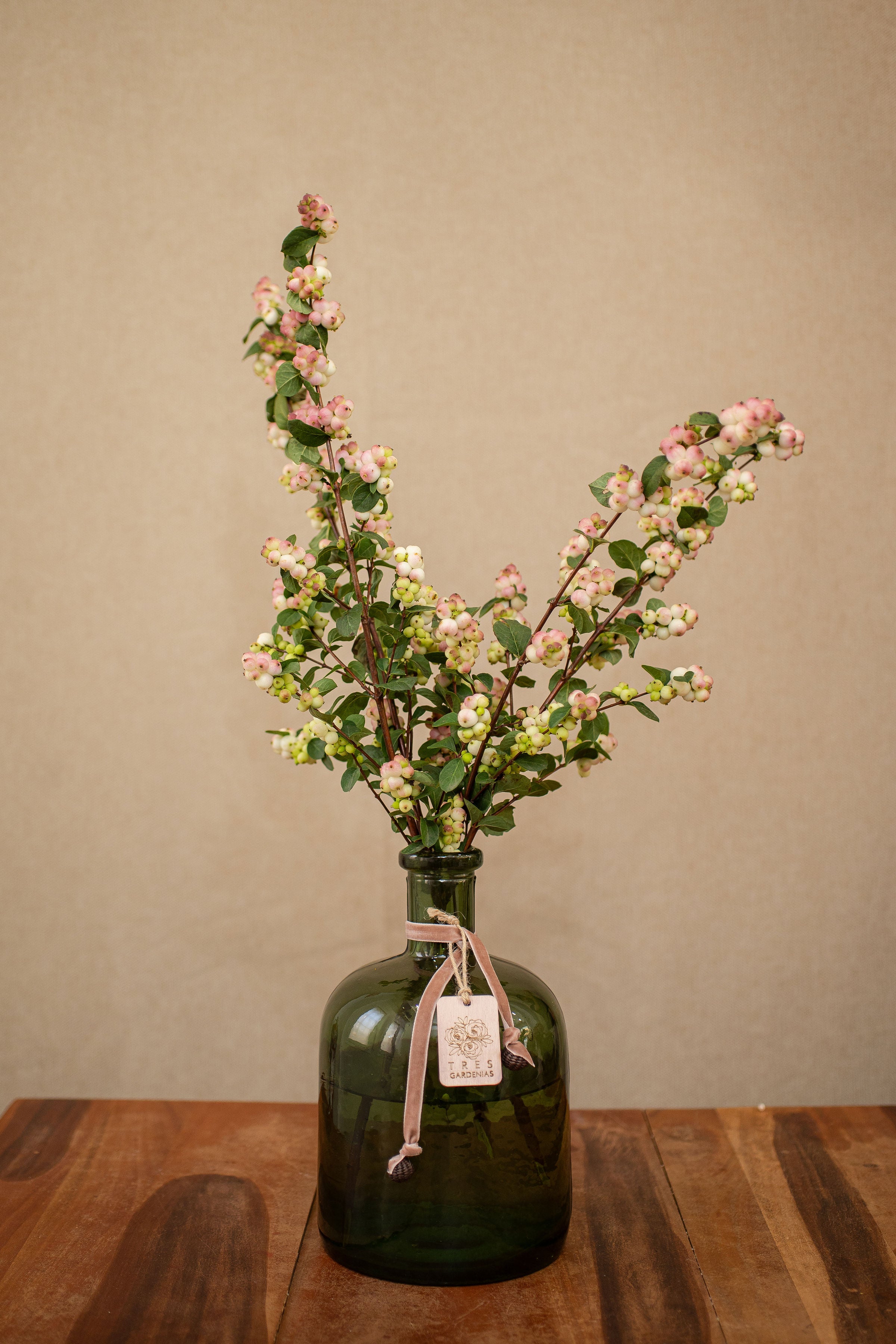 Jarrón con Baya de Nieve