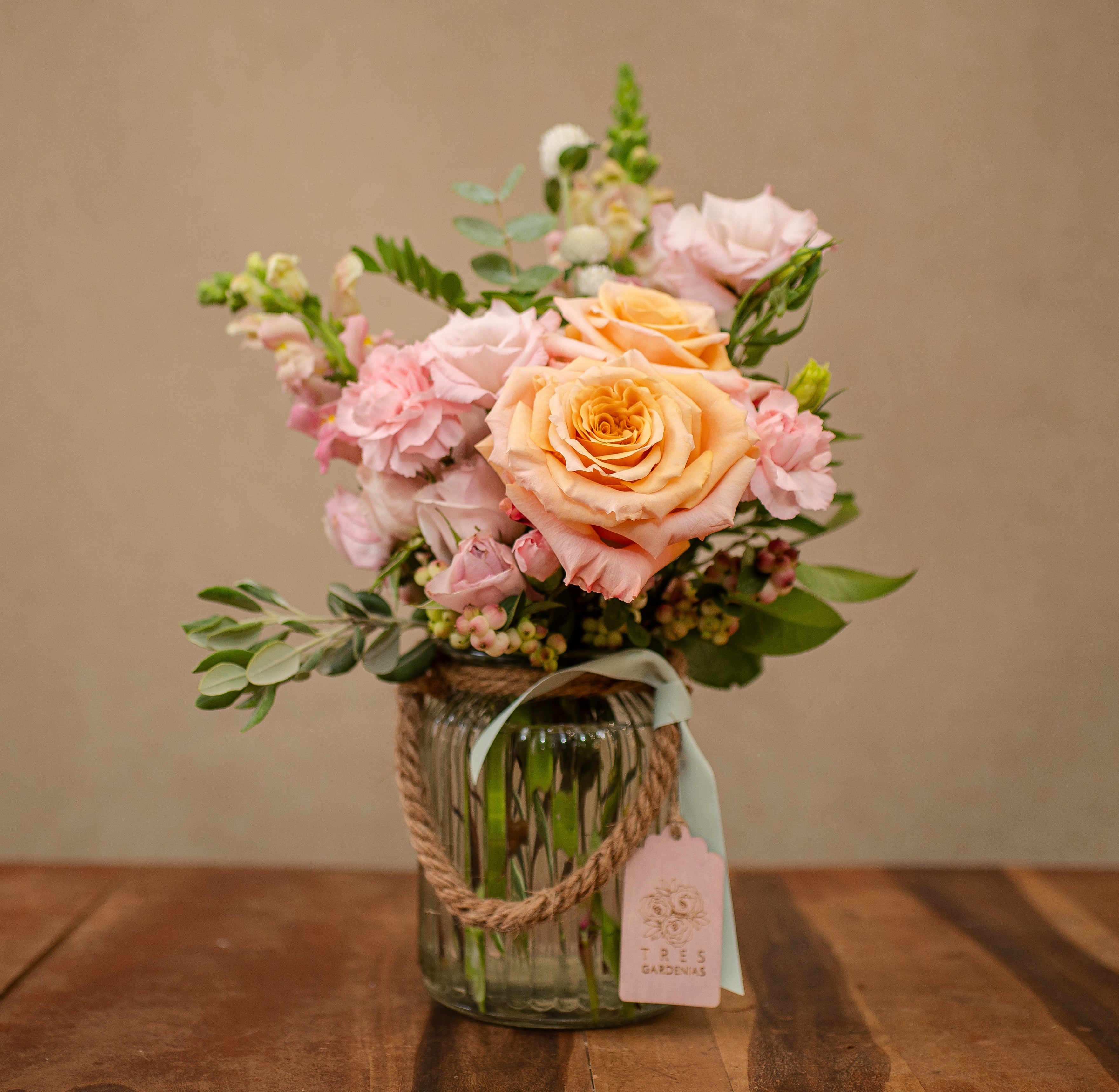 Seleccion de Tonos Rosa (Jarrón Incluido)