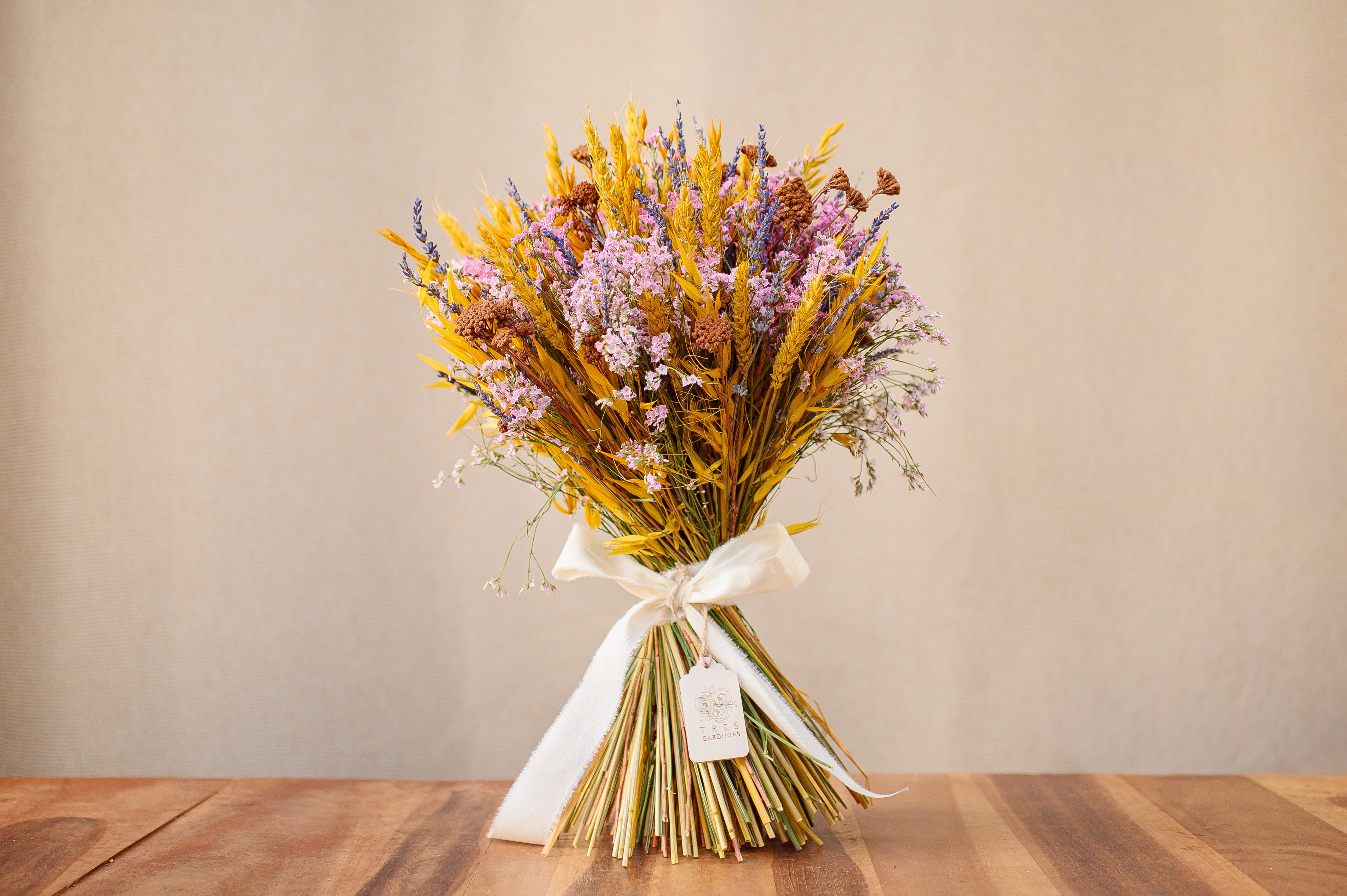 Bouquet Preservado Tonos Rosa y Lavanda