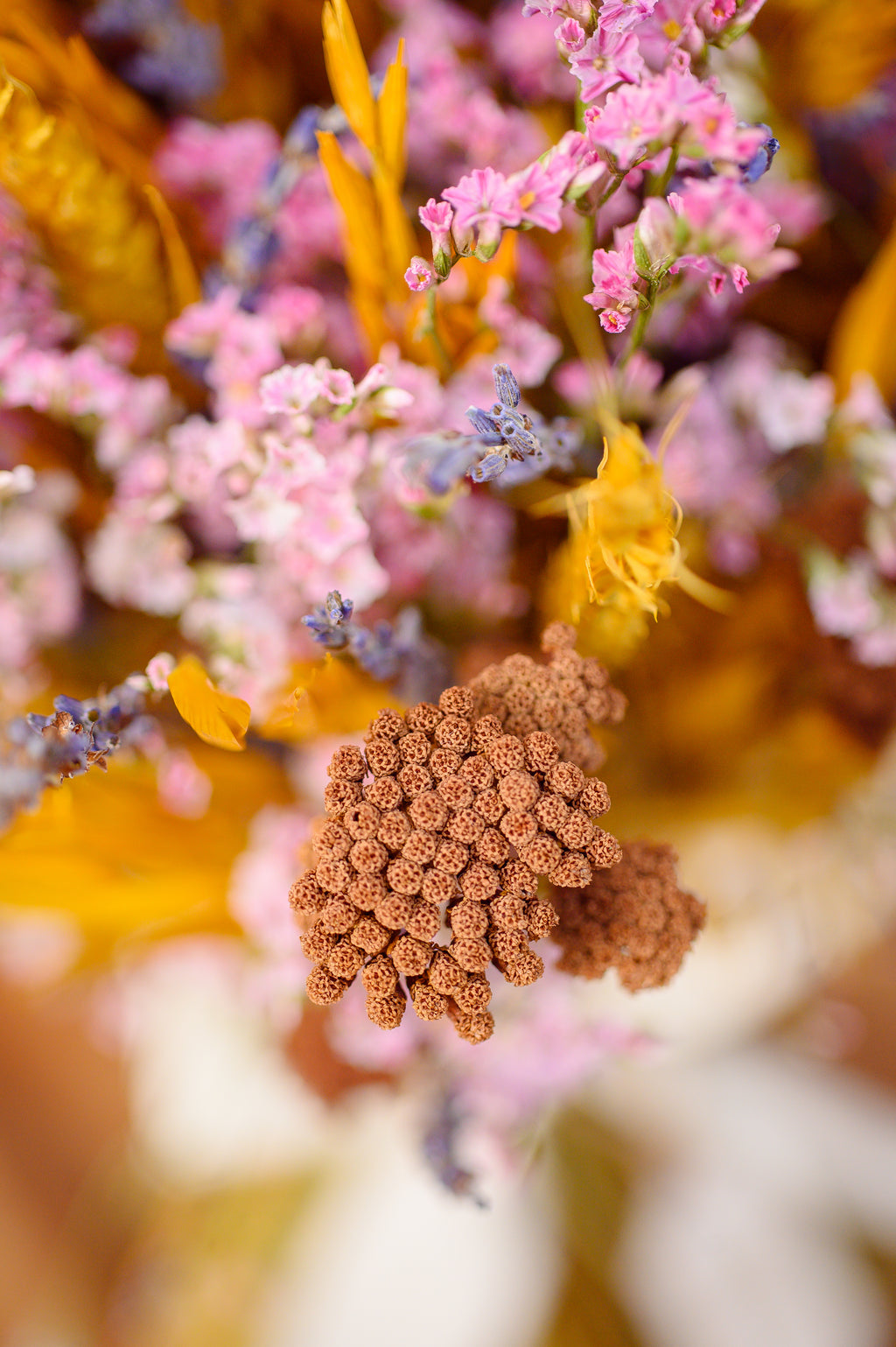 Bouquet Preservado Tonos Rosa y Lavanda