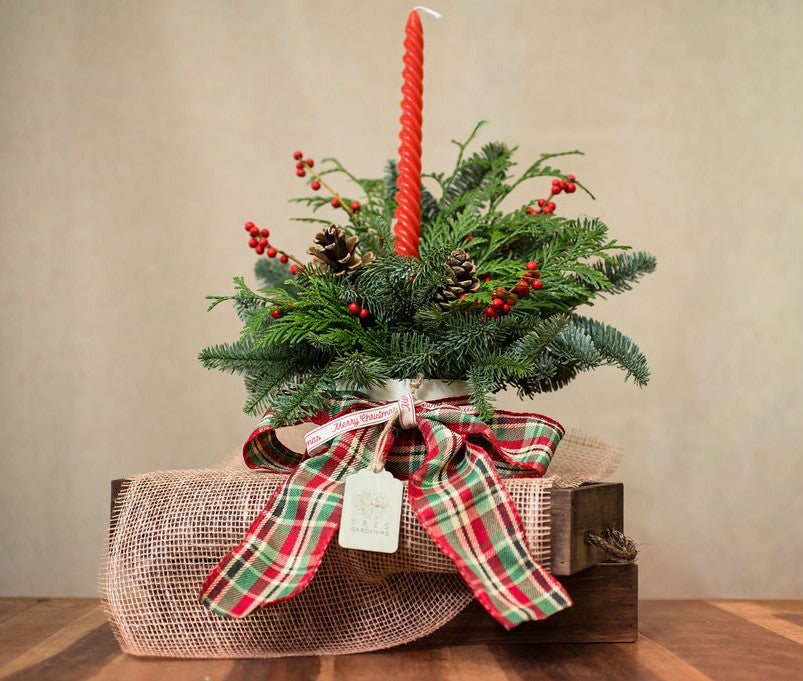 Centro de Mesa de Navidad Clásico