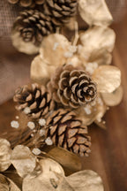 Corona preservada en Tonos Dorados y Paniculata