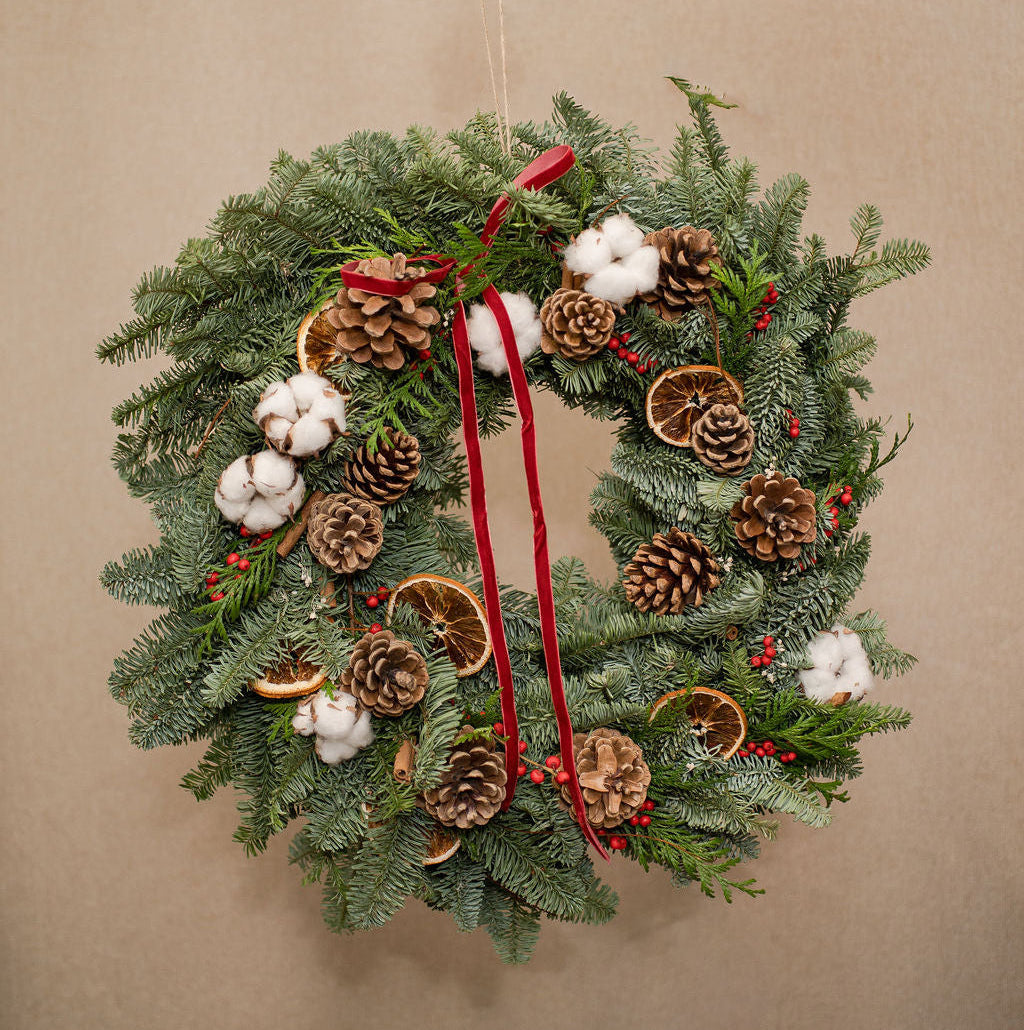 Corona Artesanal de Navidad (Grande)